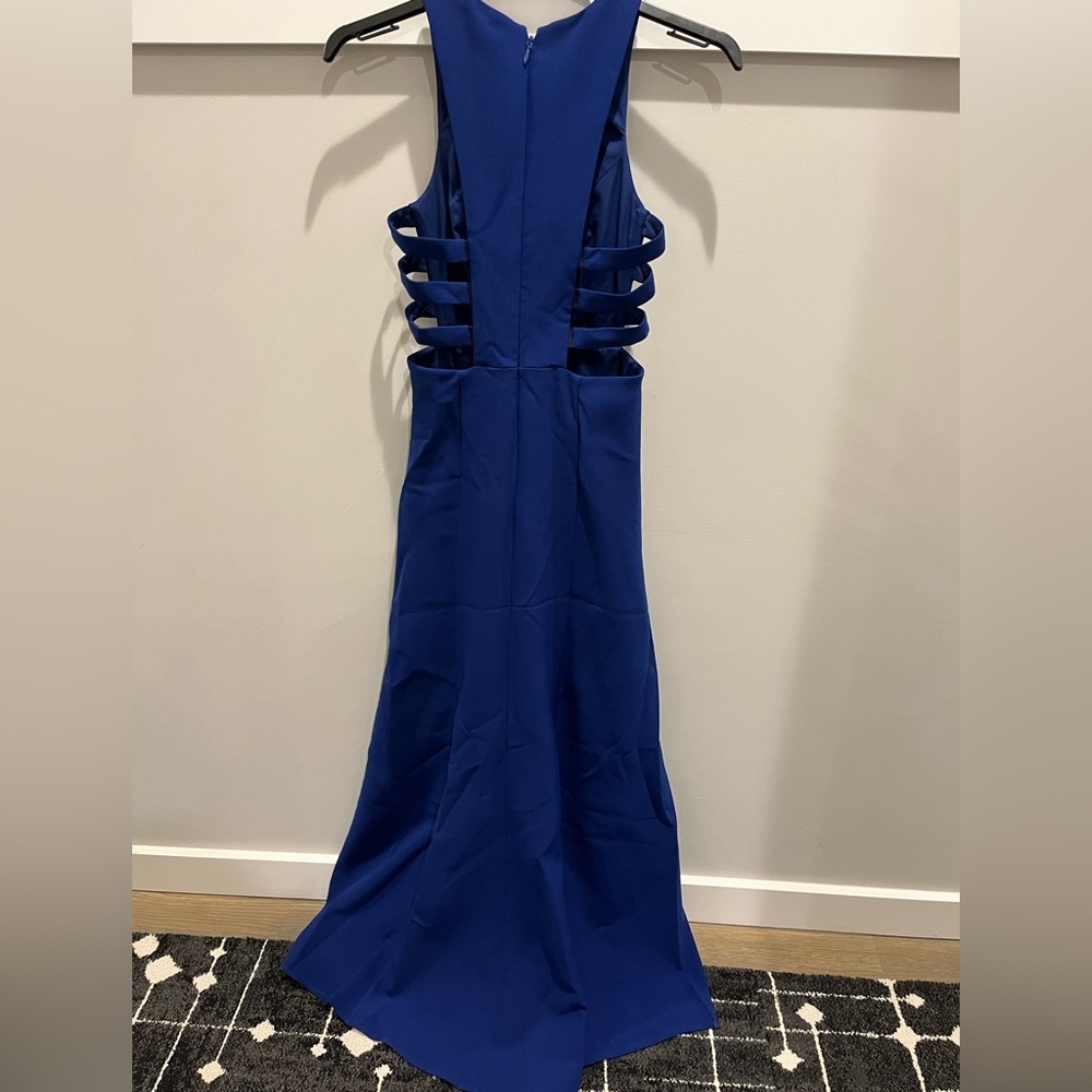 BCBG MaxAzria Blue High-Low Gown Like New